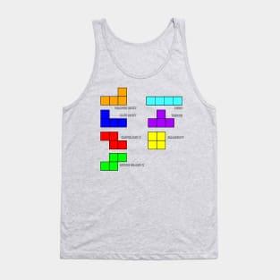 Tetris Block Names Tank Top